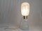Italienische Lampe aus klarem & weißem Muranoglas, 1960er 5