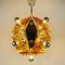 Mid-Century Amber Murano Chandelier from AV Mazzega, Italy, 1970s 10