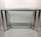 Art Deco Style Console Table in Stainless Steel and Top Glass, 2000s 7