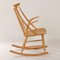 Danish Beech Rocking Chair by Illum Wikelso for Niels Eilsen, 1960s, Image 8