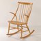 Danish Beech Rocking Chair by Illum Wikelso for Niels Eilsen, 1960s, Image 4