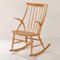 Rocking Chair en Hêtre par Illum Wikelso pour Niels Eilsen, Danemark, 1960s 4