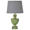 Table Lamp in Green Ceramic from Lancel Paris, France, 1970s, Image 1