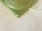 Lámpara de mesa de cerámica verde de Lancel Paris, Francia, años 70, Imagen 5