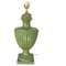 Lámpara de mesa de cerámica verde de Lancel Paris, Francia, años 70, Imagen 2