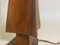 Sculptural Table Lamp in Carved Olive Wood, France, 1950s 10