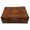 Austrian Biedermeier Jewelry Box in Walnut Veneer, 1820 1