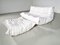 Togo 3-Seater Sofa with Ottoman by Michel Ducaroy for Ligne Roset, 1980s, Set of 2, Image 4