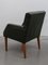 Green Leather Armchairs, Denmark, 1969, Set of 4 10