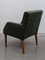 Green Leather Armchairs, Denmark, 1969, Set of 4, Image 10