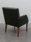 Fauteuils en Cuir Vert, Danemark, 1969, Set de 4 8