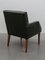 Green Leather Armchairs, Denmark, 1969, Set of 4 8