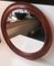 Mid-Century Round Danish Teak Wall Mounted Mirror from Pedersen & Hansen, 1960s 1