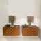 Minimal Wall Mounted Sideboards with Diamond Veneer, 1968, Set of 2 2