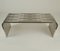 Large Sculptural Stainless Steel Coffee Table, 1970s, Image 3
