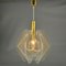 Pendant Lamp in Acrylic Glass, Wire and Brass, 1970s 2