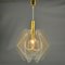 Pendant Lamp in Acrylic Glass, Wire and Brass, 1970s, Image 2