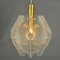 Pendant Lamp in Acrylic Glass, Wire and Brass, 1970s 4