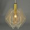 Pendant Lamp in Acrylic Glass, Wire and Brass, 1970s 5