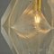 Lámpara colgante de vidrio acrílico, alambre y latón, años 70, Imagen 8