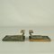 Brutalist Bronze Push Pull Door Handles, 1970s, Set of 2 7