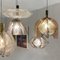 Mid-Century Modern Pendant Lamp in Bronze Acrylic Glass, Wire and Brass, 1970s 14