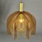 Mid-Century Modern Pendant Lamp in Bronze Acrylic Glass, Wire and Brass, 1970s, Image 3