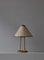 Scandinavian Wabi-Sabi Bamboo Table Lamp Shade with Pressed Plants, 1950s, Image 3