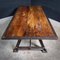 Industrial Dining Table with Cast Iron 2