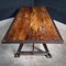 Industrial Dining Table with Cast Iron, Image 2