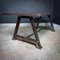 Industrial Dining Table with Cast Iron 3