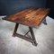 Industrial Dining Table with Cast Iron 1
