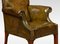 Mahogany Framed Leather Armchair, 1890s 5