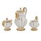 White and Gilded Porcelain Mocha Coffee Service from Meissen, Set of 15, Image 7