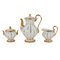Servicio de café moca de porcelana blanca y dorada de Meissen, Imagen 6