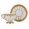 Servicio de café moca de porcelana blanca y dorada de Meissen, Imagen 4