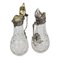 19th Century Cast Crystal Wine Jugs in Superb Bolin Silver, Moscow. Russia, Set of 2, Image 4