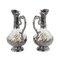 French Glass Wine Jugs in Silver from Frangiere & Laroche, 1880s, Set of 2, Image 5