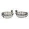 Crystal Candy Bowls with Silver, Russia, 1917, Set of 2 3