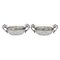 Crystal Candy Bowls with Silver, Russia, 1917, Set of 2, Image 1