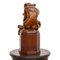 20th Century Art Deco Console Column with Carved Figure of Nude Lady and Fox 4