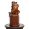 20th Century Art Deco Console Column with Carved Figure of Nude Lady and Fox, Image 4