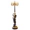 Lampada da terra in bronzo dorato e patinato, Francia, XX secolo, fine XIX secolo, Immagine 1
