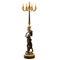 Lampada da terra in bronzo dorato e patinato, Francia, XX secolo, fine XIX secolo, Immagine 2