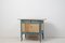 Kleines schwedisches Rokoko / Gustavianisches Blaues Sideboard 9