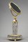 Charles X Schminkspiegel aus Kristallglas & Vergoldeter Bronze, 1820er 5