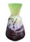 Art Deco Glaspaste Vase mit Grasshopper Dekor 3