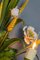 Applique a due luci con bouquet di fiori bianco papavero e verde grano, Italia, anni '60, Immagine 6