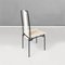 Italienische Moderne Stühle aus weißem Leder von Adalberto dal Lago für Misura Emme, 1980er, 4er Set 4