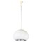 Italian Black and White Ceiling Light attributed to Fratelli Castiglioni for Flos, 1970s, Image 1